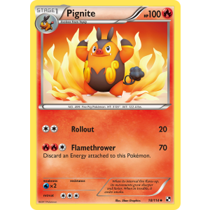 Pignite 18/114 Pokemon TCG Black & White Black & White