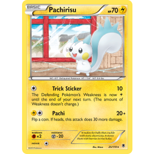 Pachirisu 25/119 Pokemon TCG XY Phantom Forces