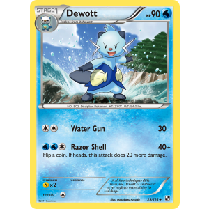 Dewott 29/114 Pokemon TCG Black & White Black & White