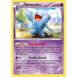 Wobbuffet 36/119 Pokemon TCG XY Phantom Forces