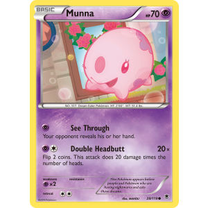 Munna 39/119 Pokemon TCG XY Phantom Forces