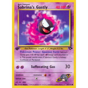 Sabrina's Gastly 97/132 Pokemon TCG Gym Gym Challenge