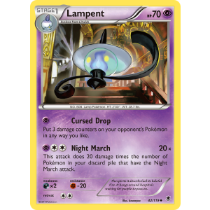 Lampent 42/119 Pokemon TCG XY Phantom Forces