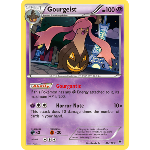 Rare Holo Gourgeist 45/119 Pokemon TCG XY Phantom Forces