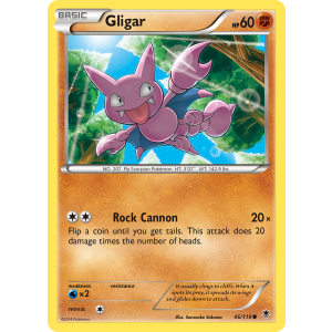 Gligar 46/119 Pokemon TCG XY Phantom Forces