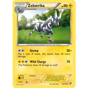 Zebstrika 42/114 Pokemon TCG Black & White Black & White