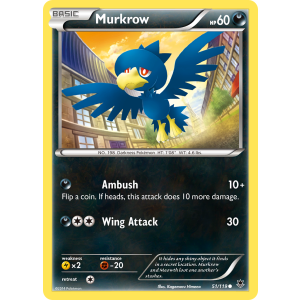 Murkrow 51/119 Pokemon TCG XY Phantom Forces