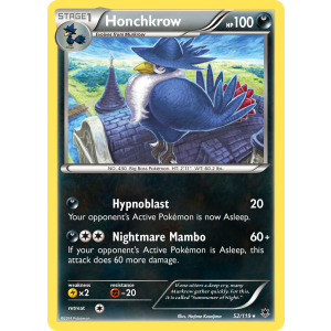 Honchkrow 52/119 Pokemon TCG XY Phantom Forces