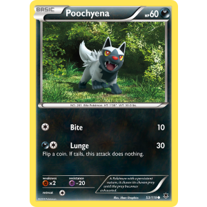 Poochyena 53/119 Pokemon TCG XY Phantom Forces