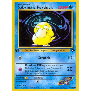 Sabrina's Psyduck 99/132 Pokemon TCG Gym Gym Challenge