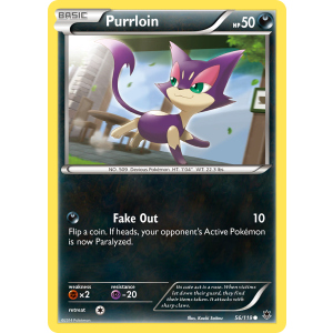 Purrloin 56/119 Pokemon TCG XY Phantom Forces