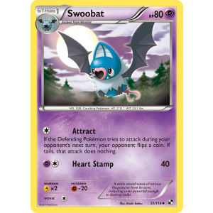 Swoobat 51/114 Pokemon TCG Black & White Black & White