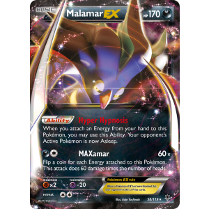 Rare Holo EX Malamar-EX 58/119 Pokemon TCG XY Phantom Forces