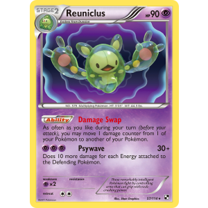 Rare Holo Reuniclus 57/114 Pokemon TCG Black & White Black & White