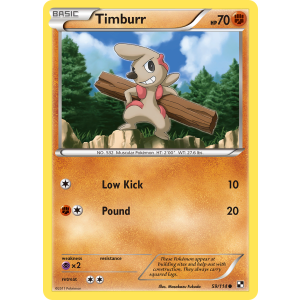 Timburr 59/114 Pokemon TCG Black & White Black & White