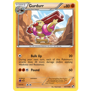 Gurdurr 60/114 Pokemon TCG Black & White Black & White