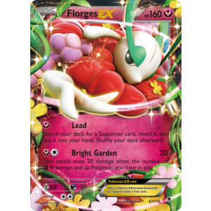 Rare Holo EX Florges-EX 67/119 Pokemon TCG XY Phantom Forces