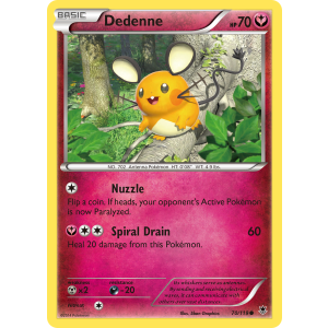 Dedenne 70/119 Pokemon TCG XY Phantom Forces