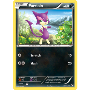 Purrloin 66/114 Pokemon TCG Black & White Black & White