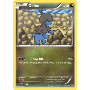 Deino 72/119 Pokemon TCG XY Phantom Forces