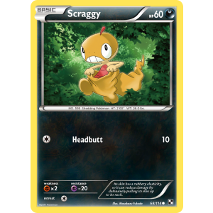 Scraggy 68/114 Pokemon TCG Black & White Black & White