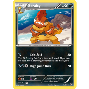 Scrafty 69/114 Pokemon TCG Black & White Black & White