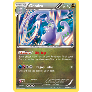 Rare Holo Goodra 77/119 Pokemon TCG XY Phantom Forces