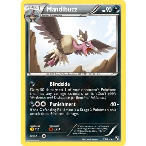 Mandibuzz 73/114 Pokemon TCG Black & White Black & White