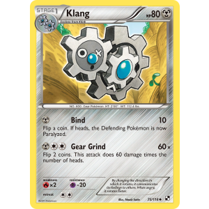 Klang 75/114 Pokemon TCG Black & White Black & White