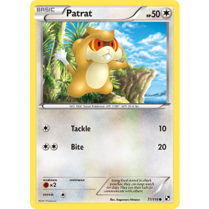 Patrat 77/114 Pokemon TCG Black & White Black & White