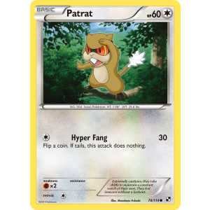 Patrat 78/114 Pokemon TCG Black & White Black & White