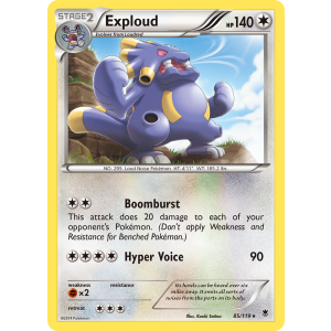 Exploud 85/119 Pokemon TCG XY Phantom Forces