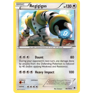 Rare Holo Regigigas 86/119 Pokemon TCG XY Phantom Forces