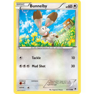 Bunnelby 87/119 Pokemon TCG XY Phantom Forces