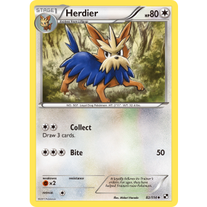 Herdier 82/114 Pokemon TCG Black & White Black & White