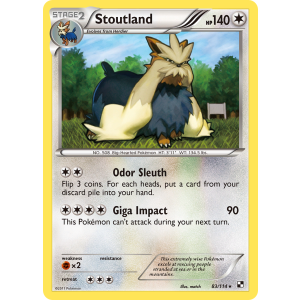 Stoutland 83/114 Pokemon TCG Black & White Black & White