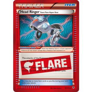 Rare Holo Head Ringer Team Flare Hyper Gear 97/119 Pokemon TCG XY Phantom Forces