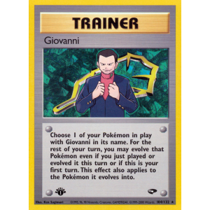 Giovanni 104/132 Pokemon TCG Gym Gym Challenge