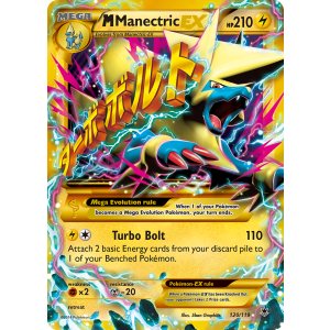 Rare Secret M Manectric-EX 120/119 Pokemon TCG XY Phantom Forces