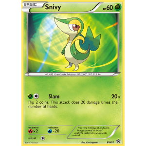 Promo Snivy BW01/101 Pokemon TCG Black & White BW Black Star Promos