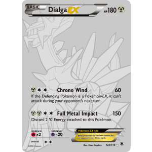 Rare Secret Dialga-EX 122/119 Pokemon TCG XY Phantom Forces