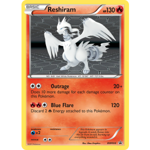 Promo Reshiram BW004/101 Pokemon TCG Black & White BW Black Star Promos