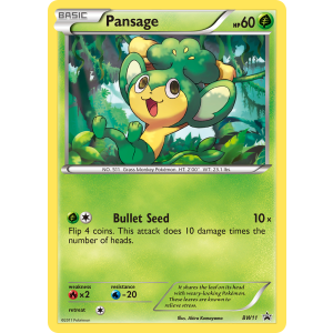 Promo Pansage BW11/101 Pokemon TCG Black & White BW Black Star Promos