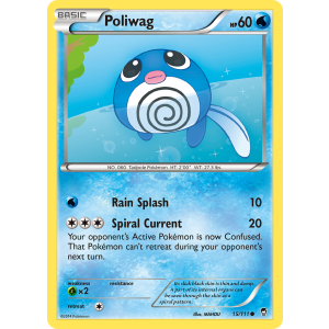 Poliwag 15/111 Pokemon TCG XY Furious Fists