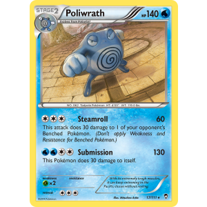 Rare Holo Poliwrath 17/111 Pokemon TCG XY Furious Fists