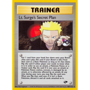 Lt. Surge's Secret Plan 107/132 Pokemon TCG Gym Gym Challenge