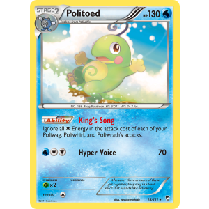 Politoed 18/111 Pokemon TCG XY Furious Fists