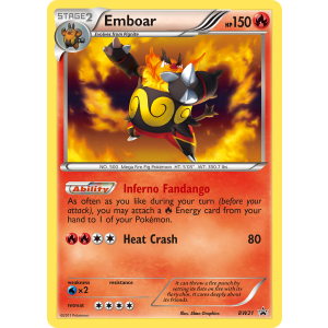 Promo Emboar BW21/101 Pokemon TCG Black & White BW Black Star Promos