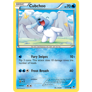 Cubchoo 21/111 Pokemon TCG XY Furious Fists