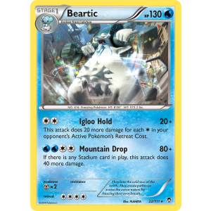 Beartic 22/111 Pokemon TCG XY Furious Fists